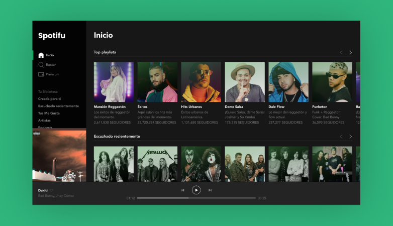 Portafolio de Spotifu